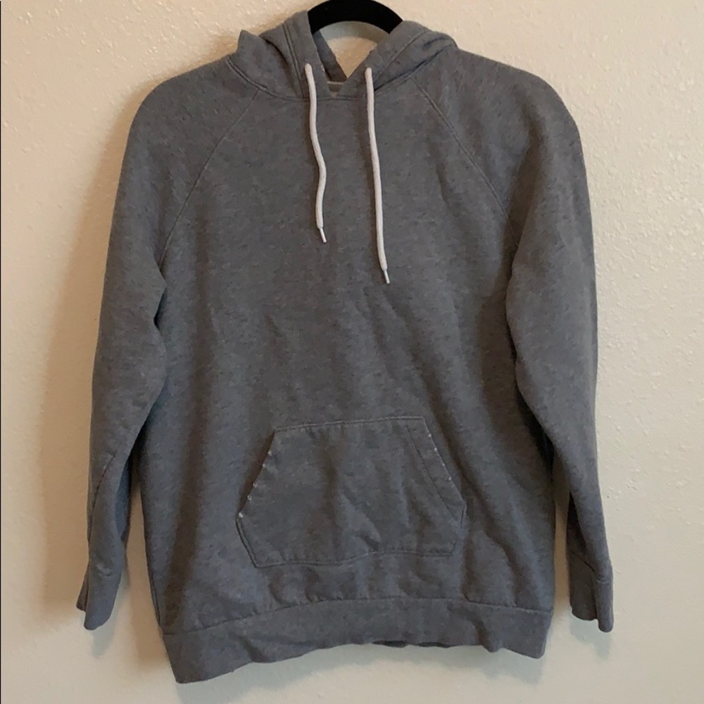 Women’s small oversized grey distressed hoodie